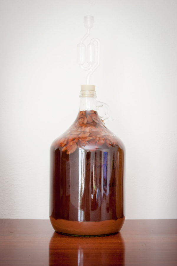 Buckwheat Cherry Mead after three weeks